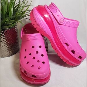CROCS Pink Platform Clogs